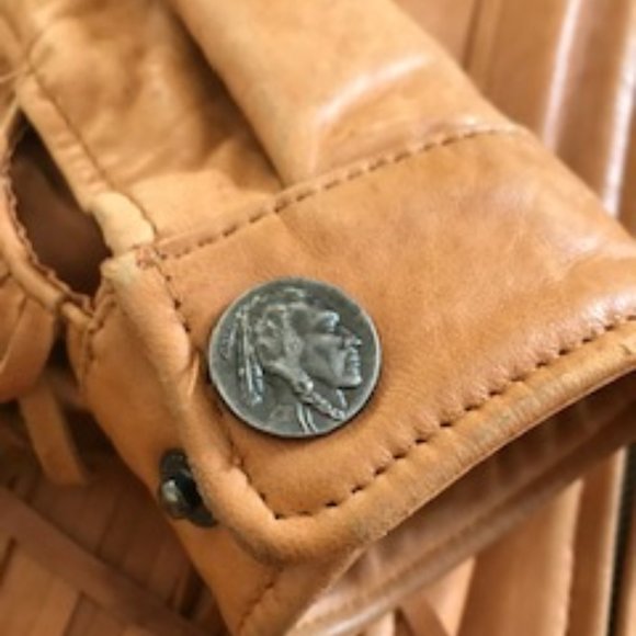 MENS GEORGETOWN LEATHER WESTERN JACKET XL - Picture 5 of 15